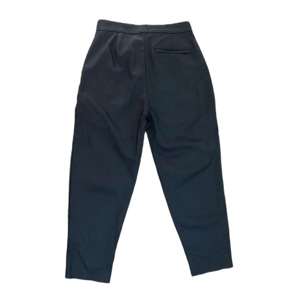 AWAY Black Wool Pleated Barrel Pants Trousers Women's Size 0 - Picture 5 of 9